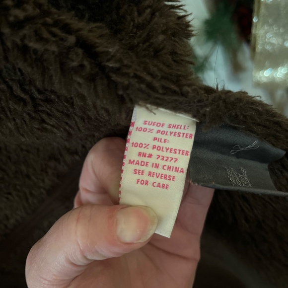 Brown suede women’s coat - Picture 6 of 7